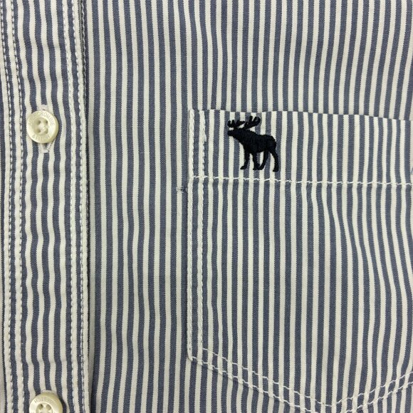 WOMENS ABERCROMBIE AND FITCH PINSTRIPE BLOUSE/DRESS SHIRT - Picture 3 of 5